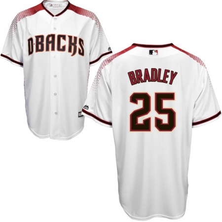 Men's Majestic Arizona Diamondbacks #25 Archie Bradley Authentic White Home Cool Base MLB Jersey