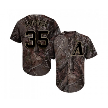 Youth Arizona Diamondbacks #35 Matt Andriese Authentic Camo Realtree Collection Flex Base Baseball Jersey